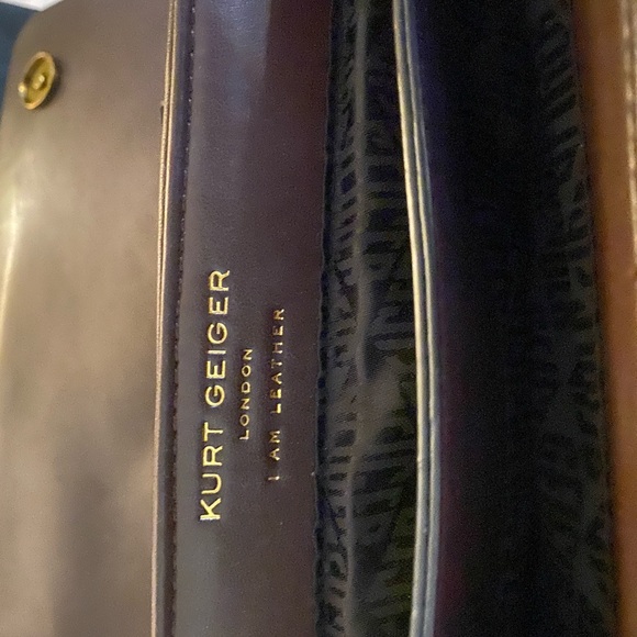 KURT GEIGER LONDON Medium Kensington Soft Quilted Brown Leather Convertible Bag - Picture 6 of 9